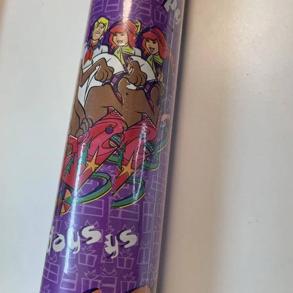 2000 Vintage Scooby Doo Christmas Wrapping Paper Gift Wrap never opened